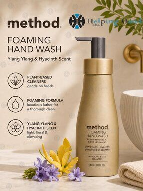 Method Ylang Ylang & Hyacinth Scent Foam Hand Wash 10 oz 9089700